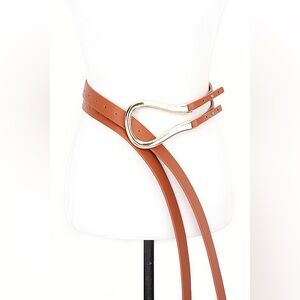 Vegan Leather Waist Statement Belt
